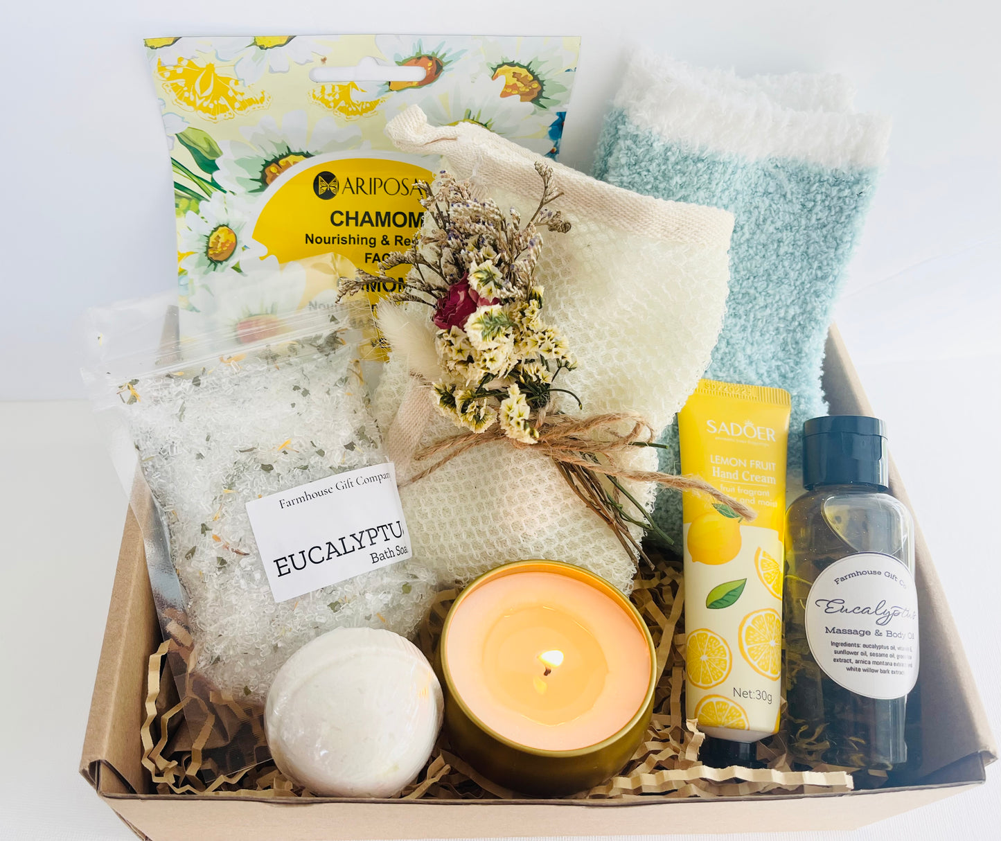 Lemon and Eucalyptus Uplifting Spa Gift Box