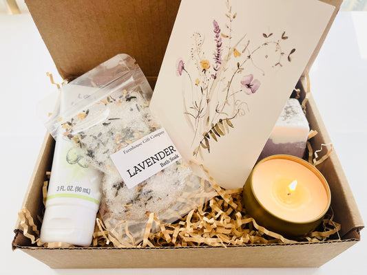 Calming Lavender Bliss Bath Gift Box